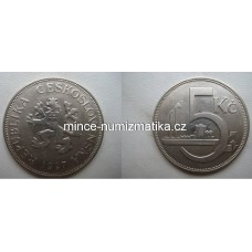 5 Kčs 1927 -RR- +1/1+ Koruna Československá 5Kčs